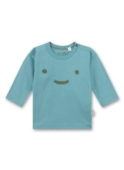 Unisex Langarmshirt "Lächeln" blau