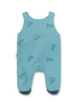 Preview: Unisex Latzhose "Papierflieger" blau