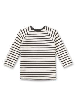 Preview: Unisex Langarmshirt "Ringel" weiß