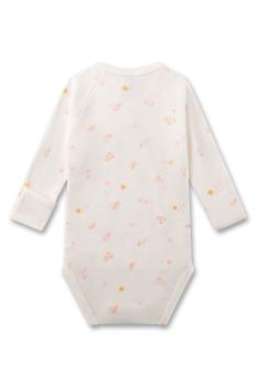 Preview: Wickelbody langarm white pebble von hinten