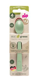 Preview: Baby Fütterlöffel "Eat Green", 3er Pack, BPA-frei