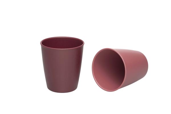 Becher "Eat Green", 2er Pack, rot