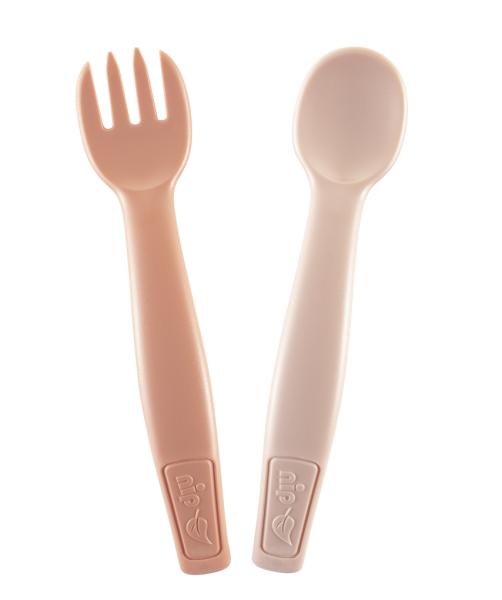 Esslernbesteck "Eat Green", orange